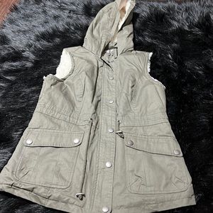 beautiful olive vest